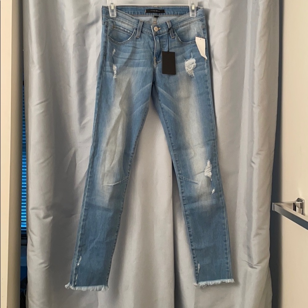 Flying Monkey Light Blue Distressed Jeans